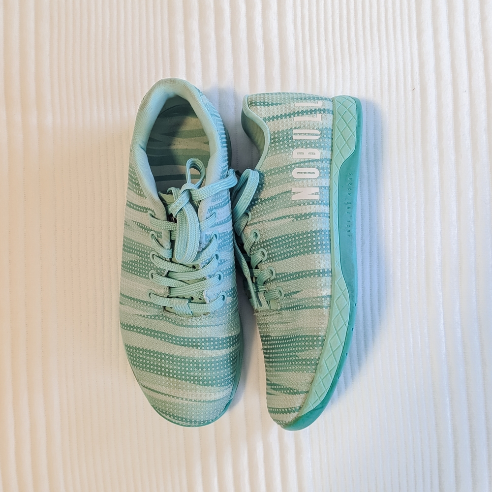 Teal Nobull Striped Sneakers